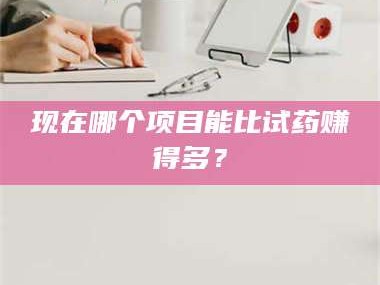 临沂现在哪个项目能比试药赚得多？